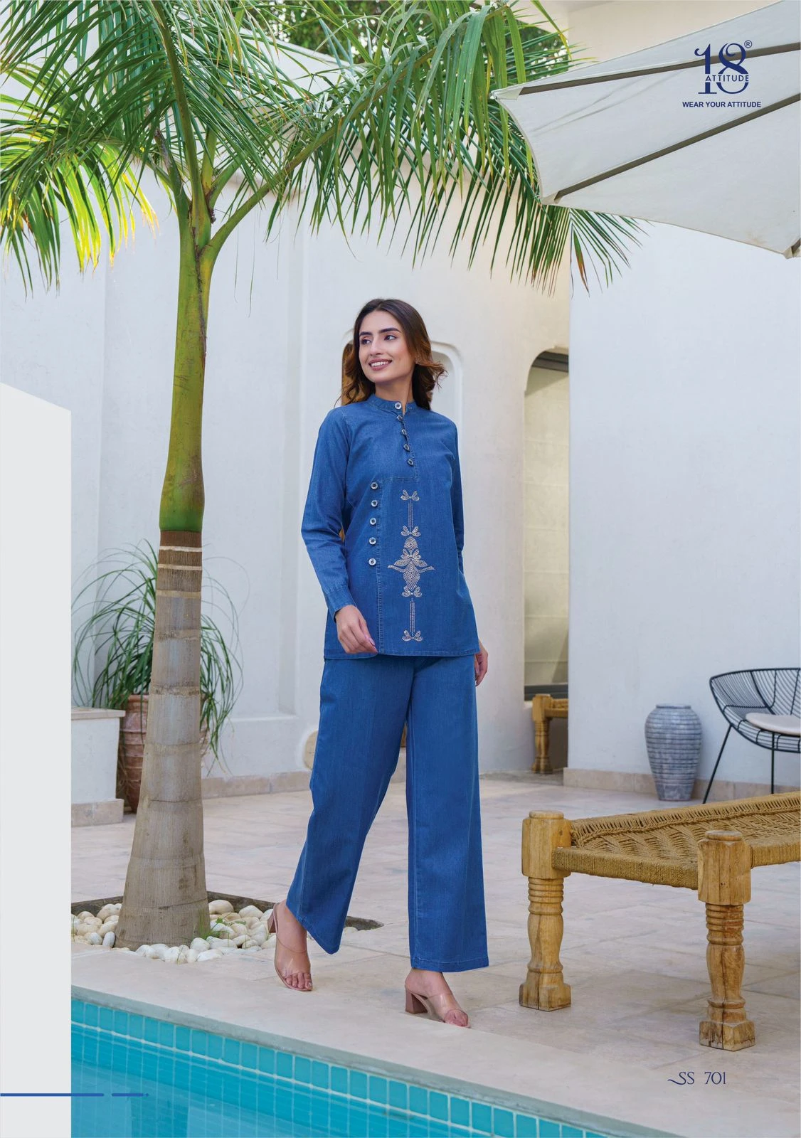 Vardan Ethnic Sho-Shaa Vol 7 Denim Cotton Wholesale Denim Collection Catalog — Wholesale Kurtis, MPA wholesale from Surat — view 7